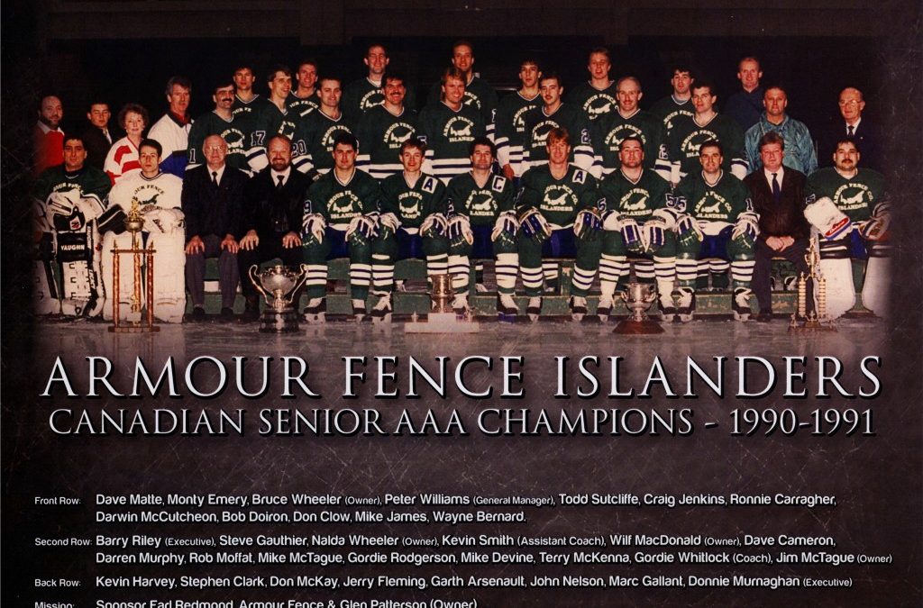 1990-91 Charlottetown Armour Fence Islanders – Team – Hockey